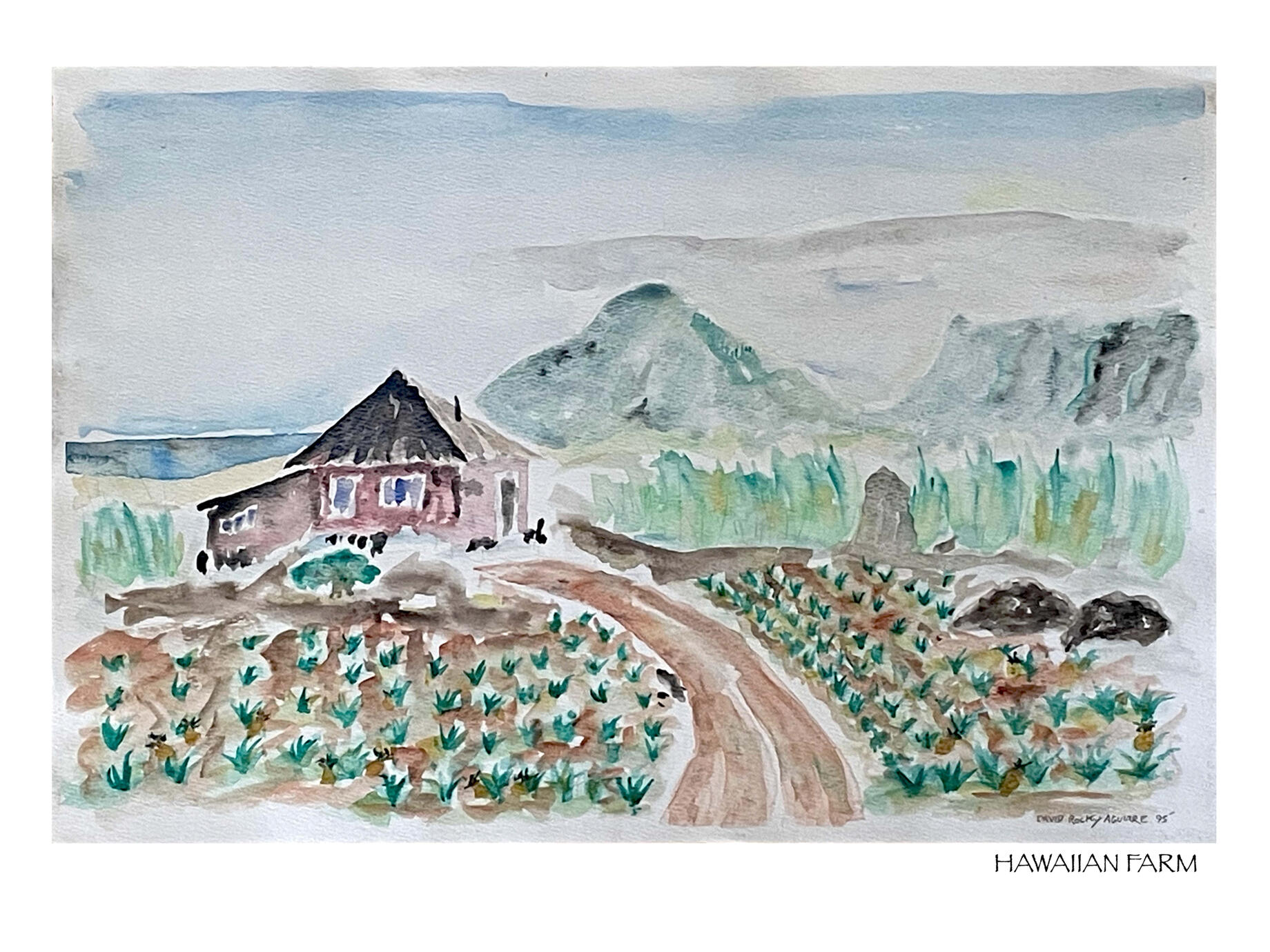 Print Hawaiian Farm 1995 on paper