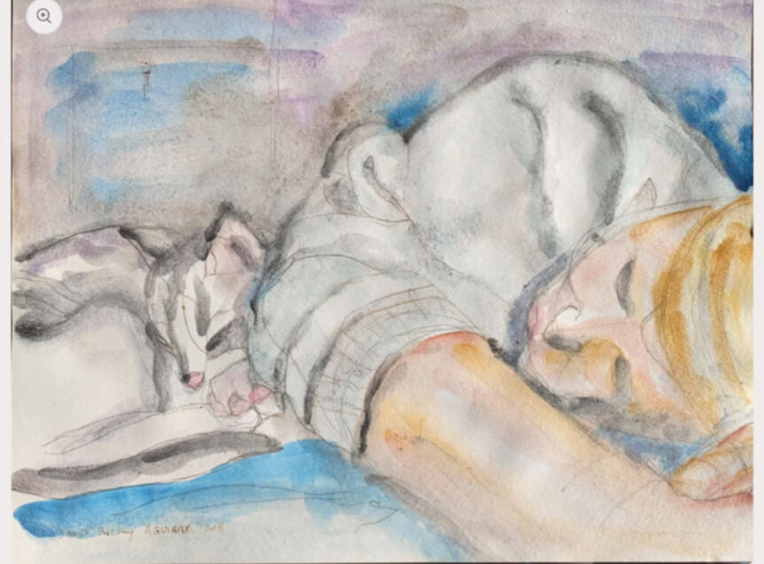 Girl with Cat